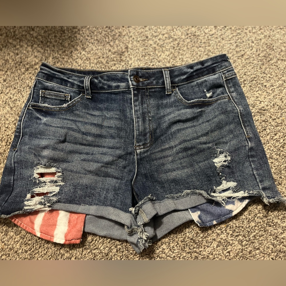 Denim Distressed Women's Shorts